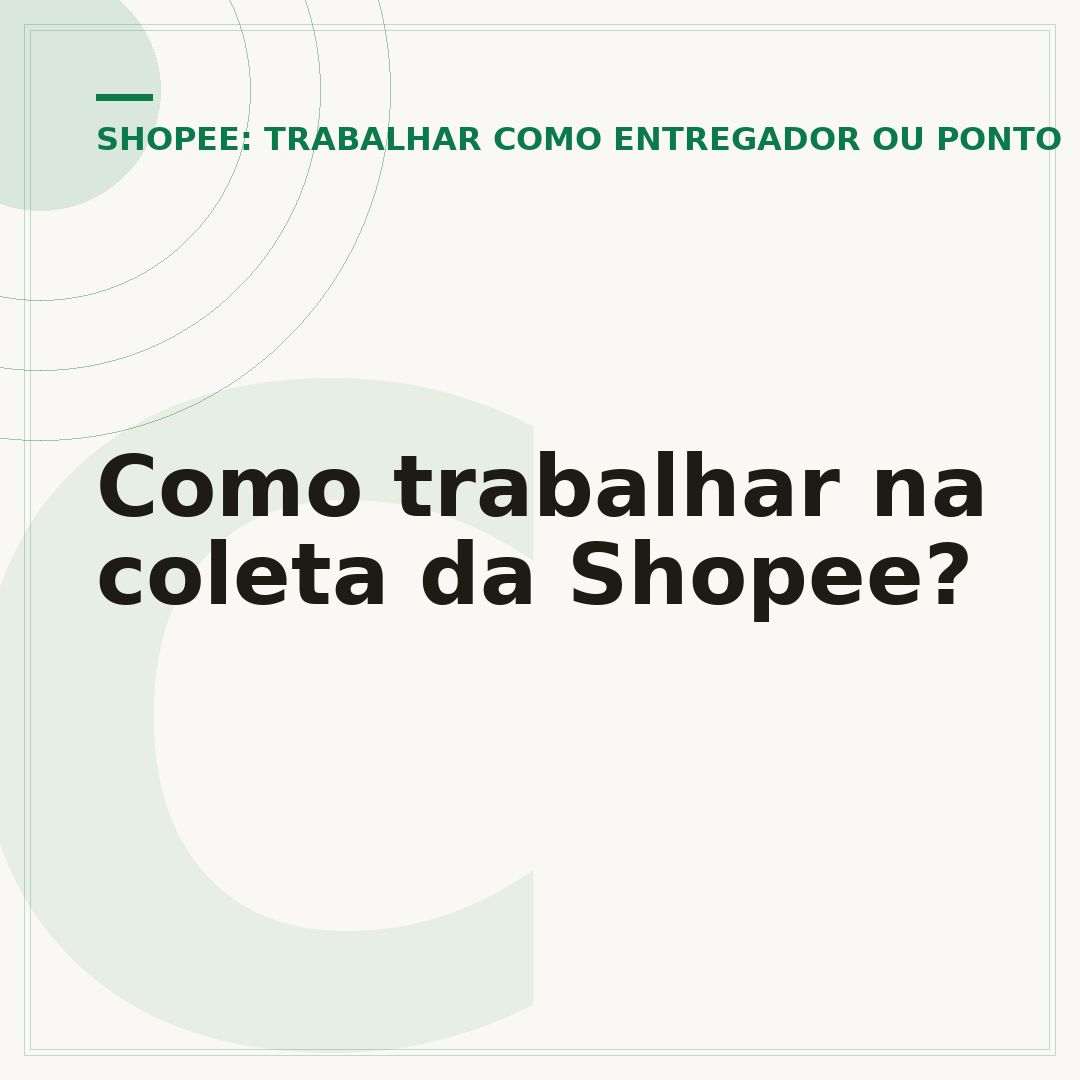 Como trabalhar na coleta da Shopee?