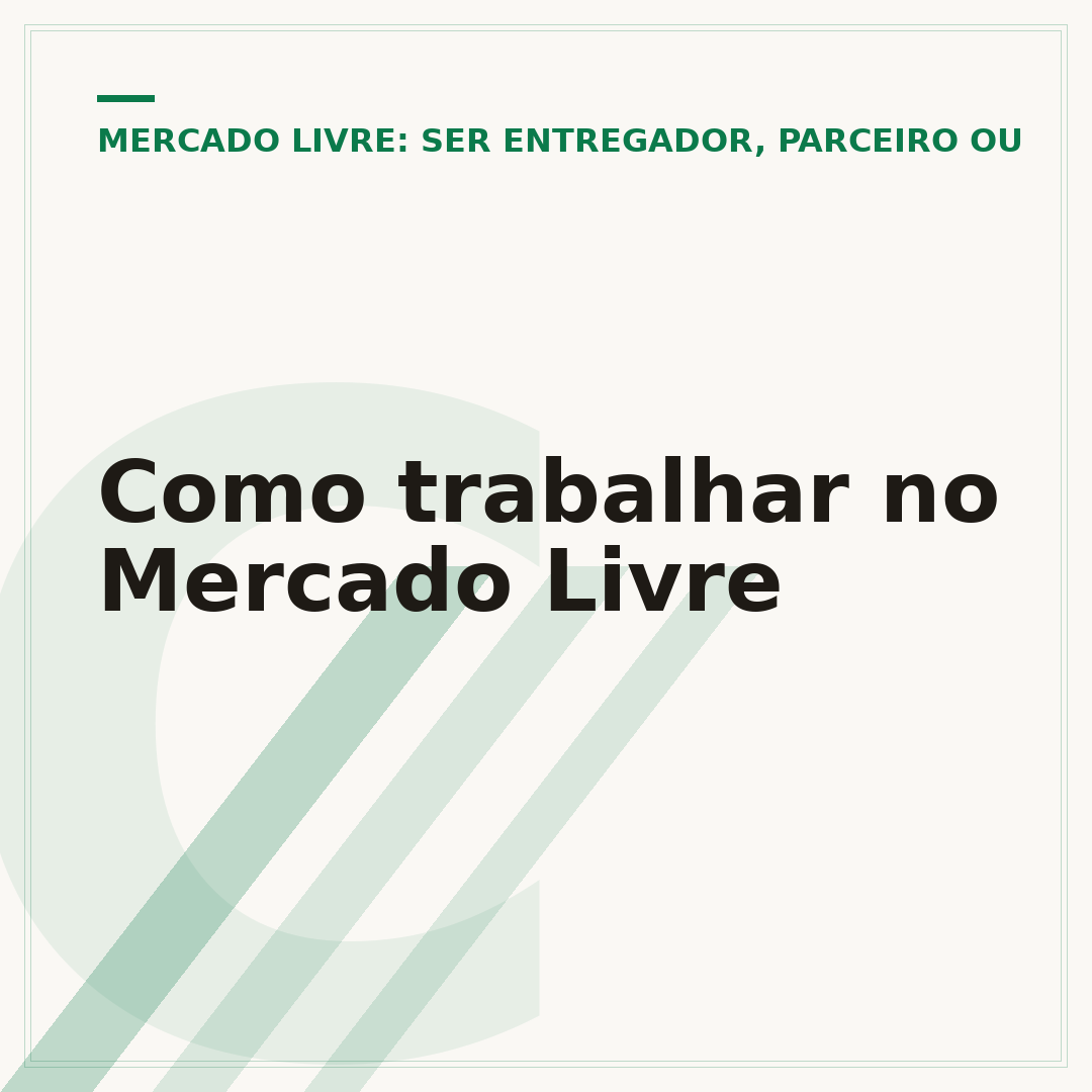 Como trabalhar no Mercado Livre
