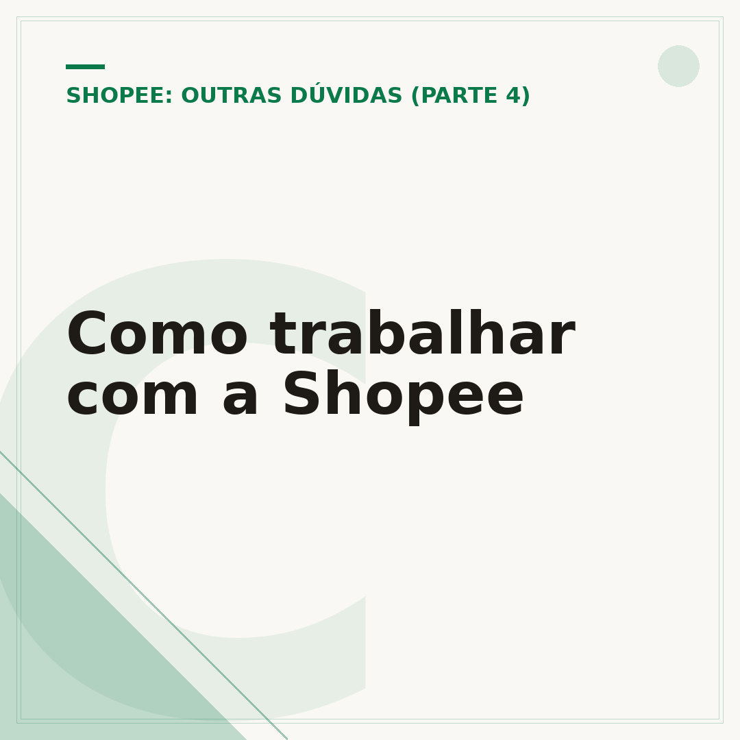 Como trabalhar com a Shopee