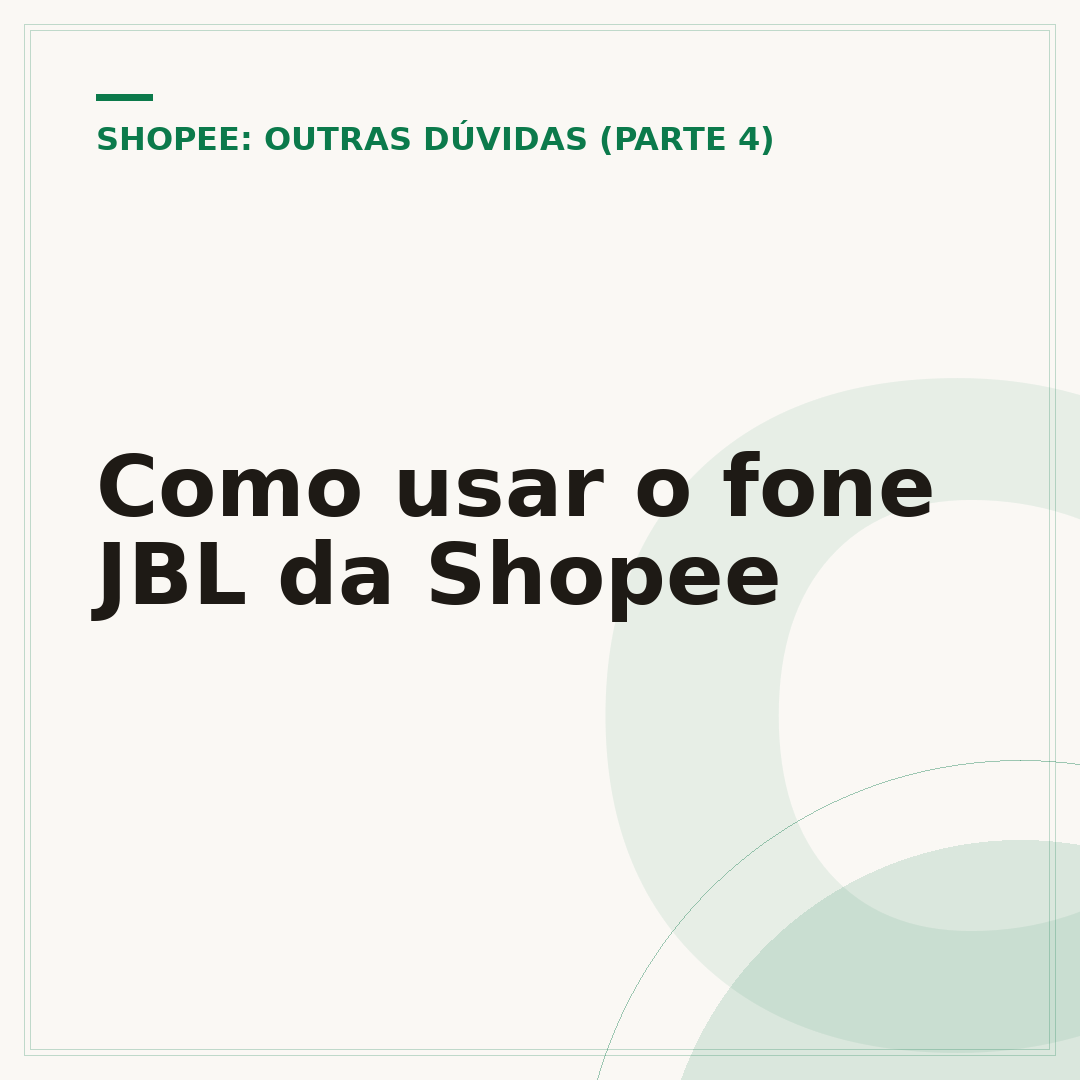Como usar o fone JBL da Shopee