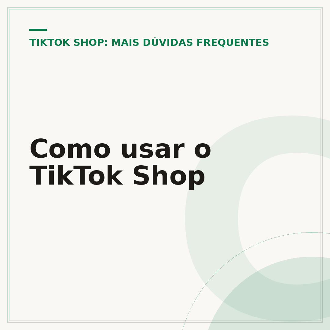 Como usar o TikTok Shop