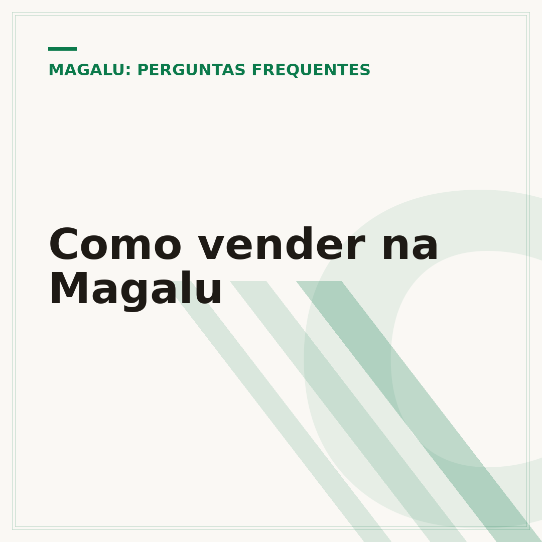 Como vender na Magalu