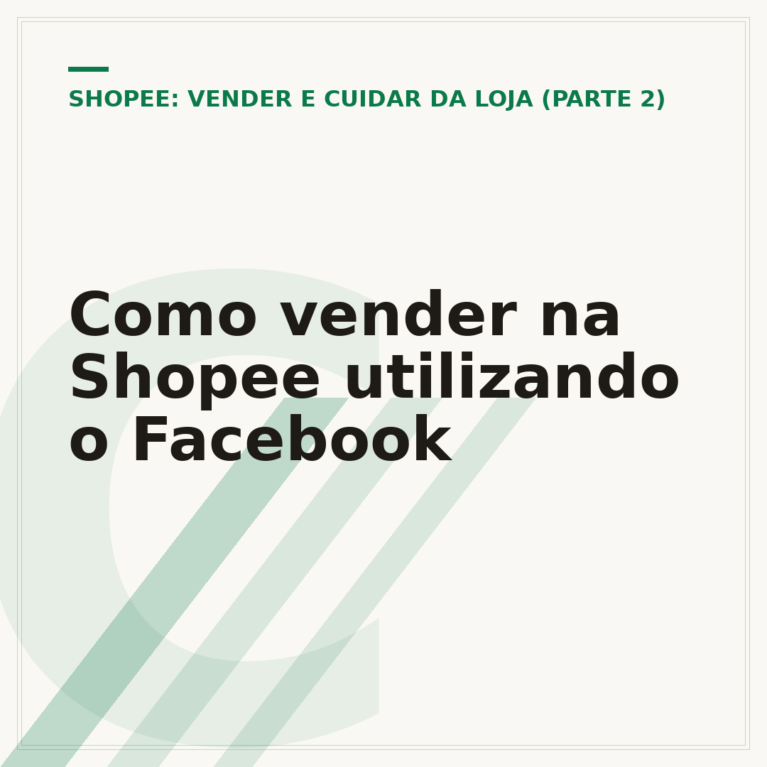 Como vender na Shopee utilizando o Facebook