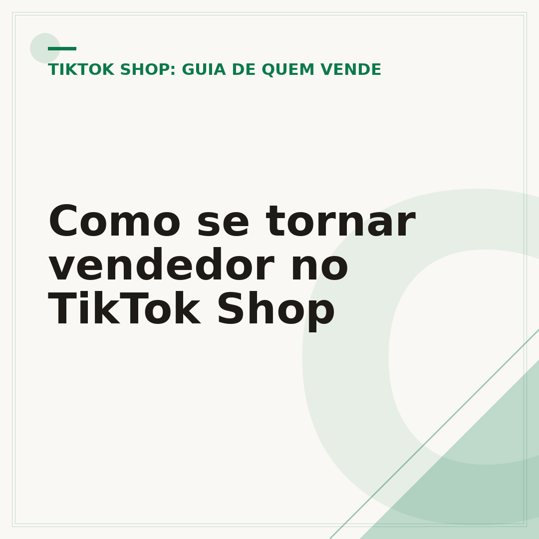 Como se tornar vendedor no TikTok Shop