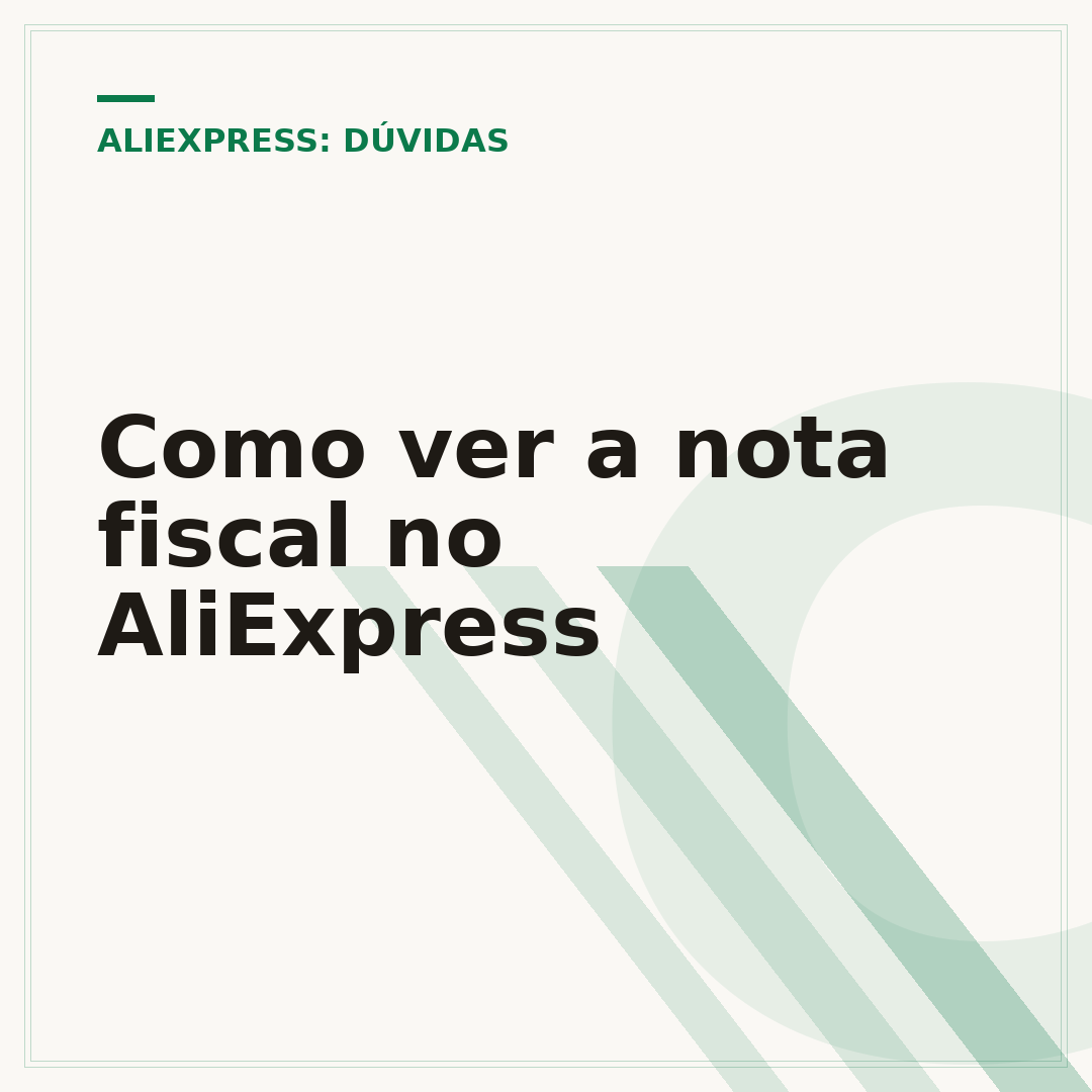 Como ver a nota fiscal no AliExpress