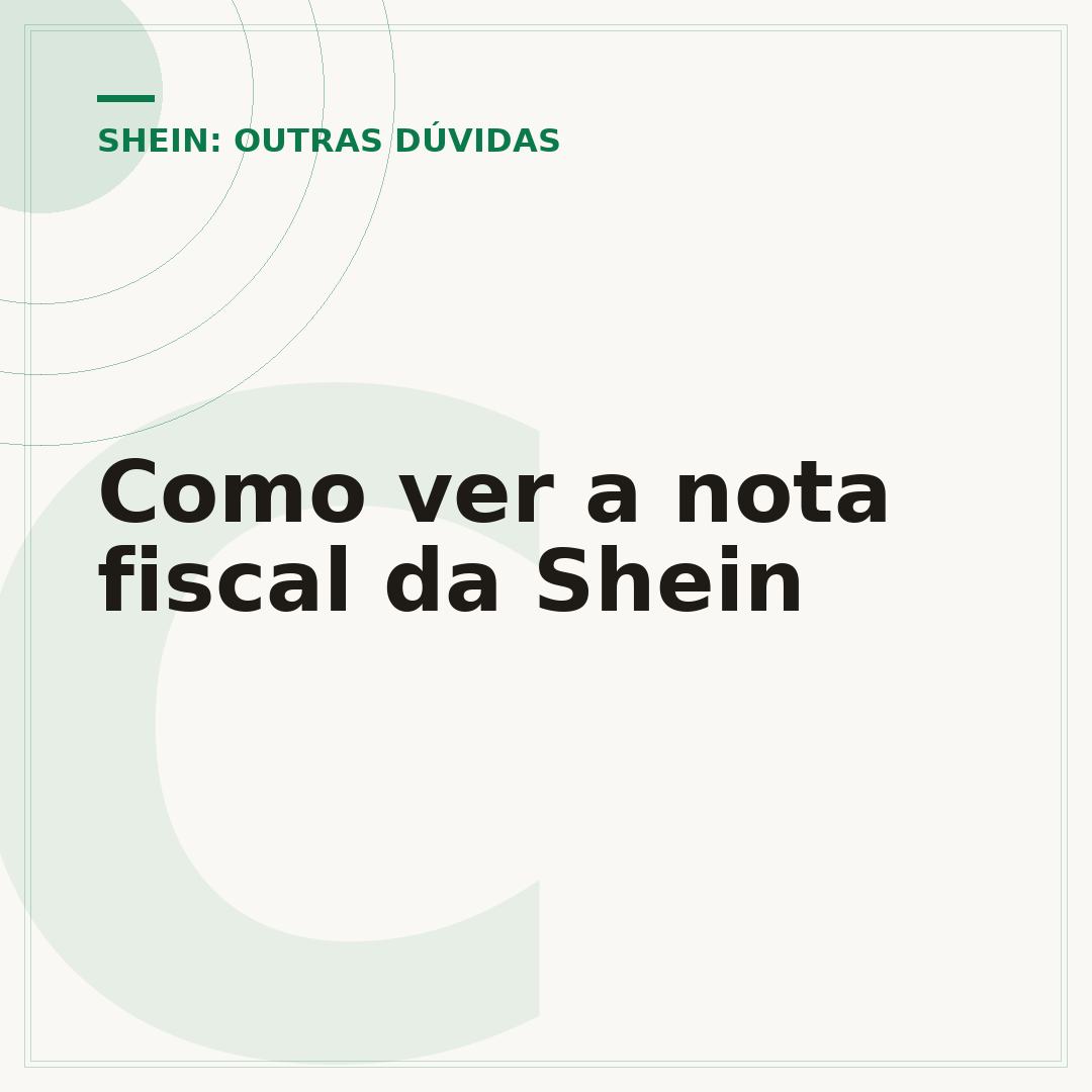 Como ver a nota fiscal da Shein