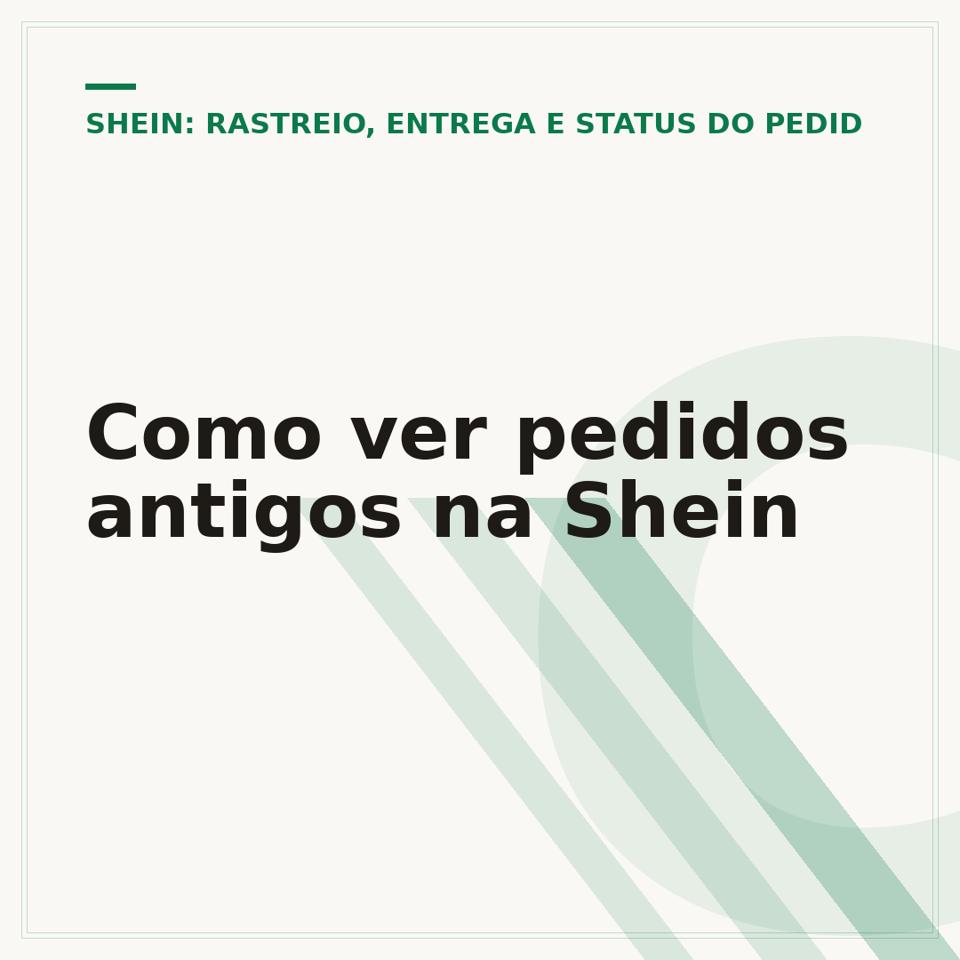 Como ver pedidos antigos na Shein