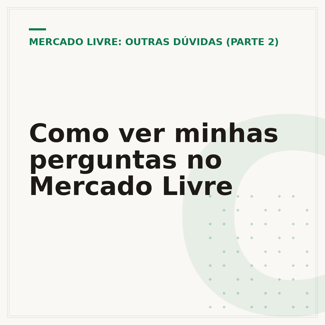 Como ver minhas perguntas no Mercado Livre