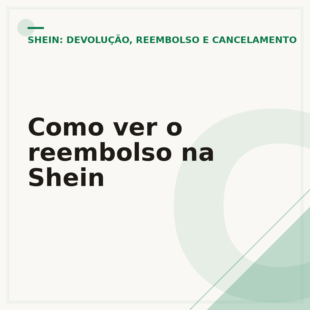 Como ver o reembolso na Shein