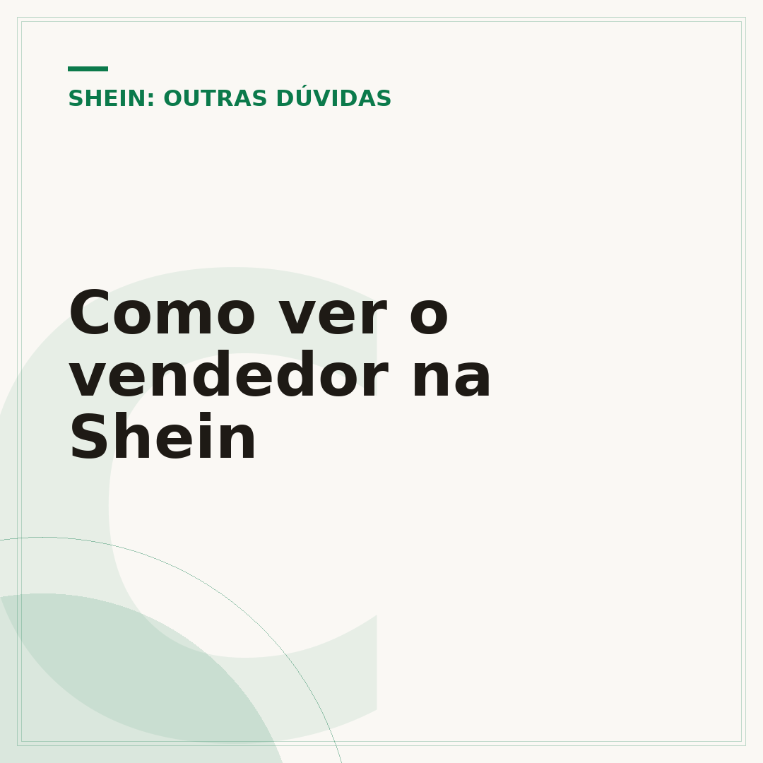 Como ver o vendedor na Shein
