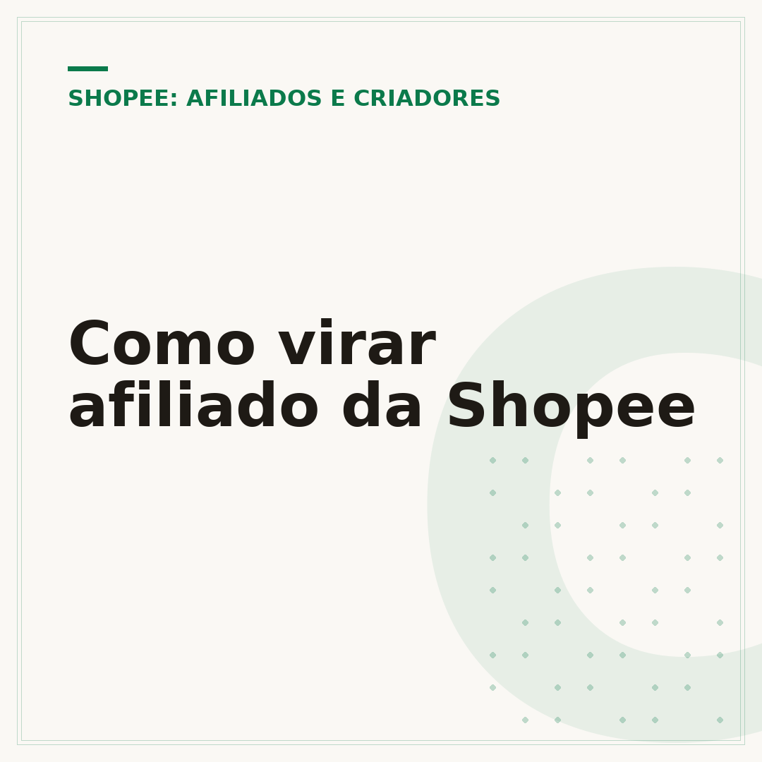 Como virar afiliado da Shopee
