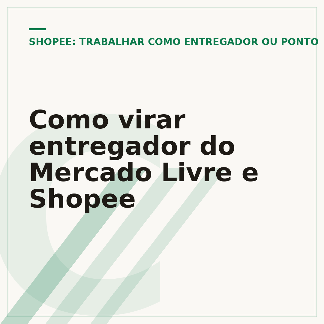 Como virar entregador do Mercado Livre e Shopee