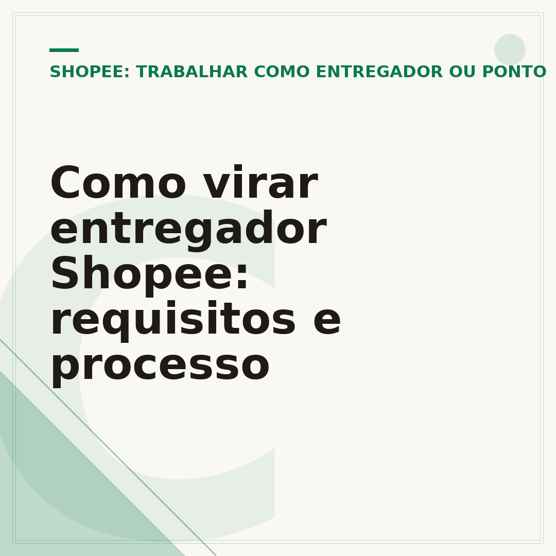 Como virar entregador Shopee: requisitos e processo