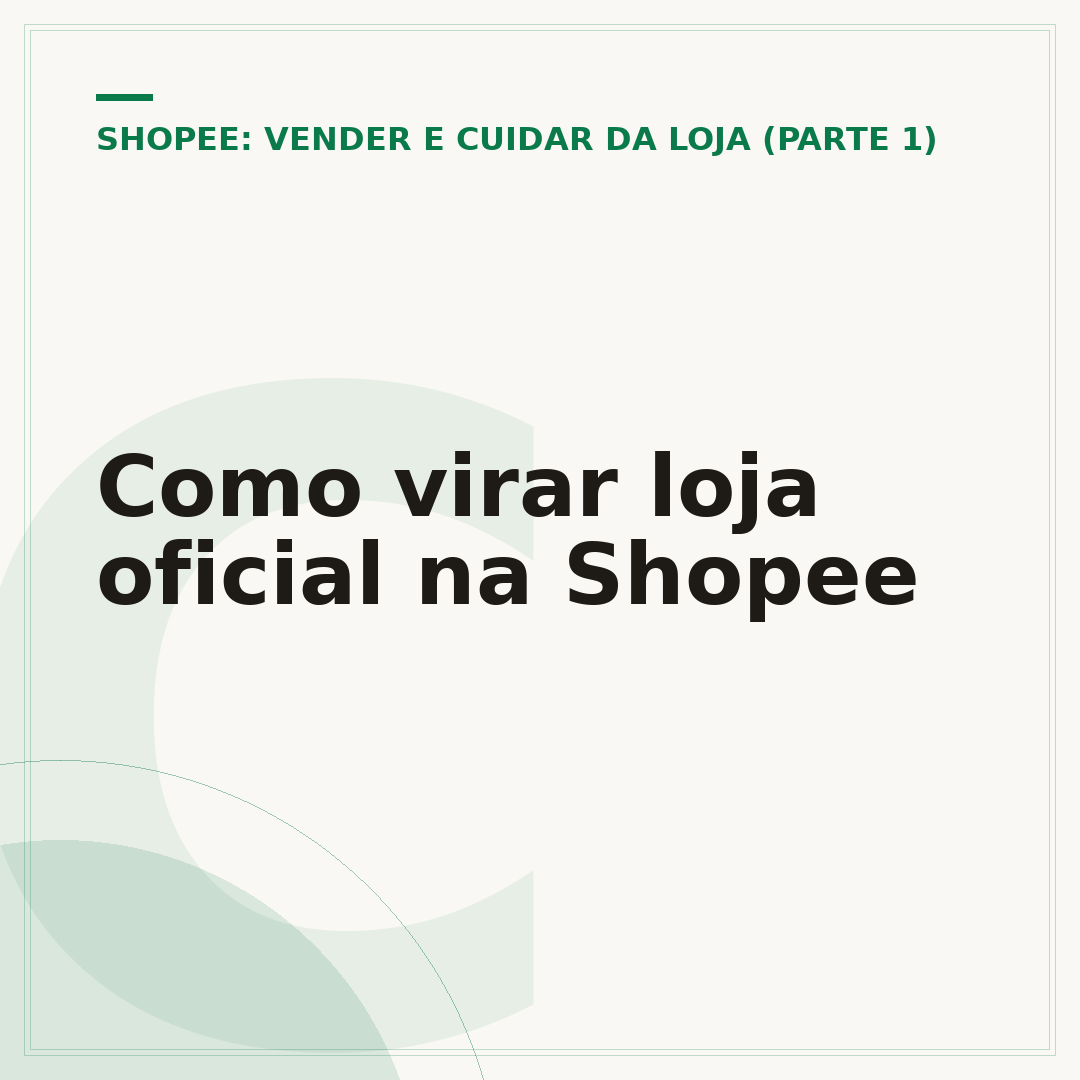 Como virar loja oficial na Shopee