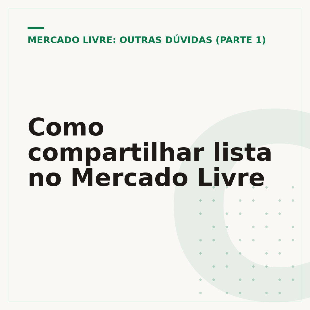Como compartilhar lista no Mercado Livre