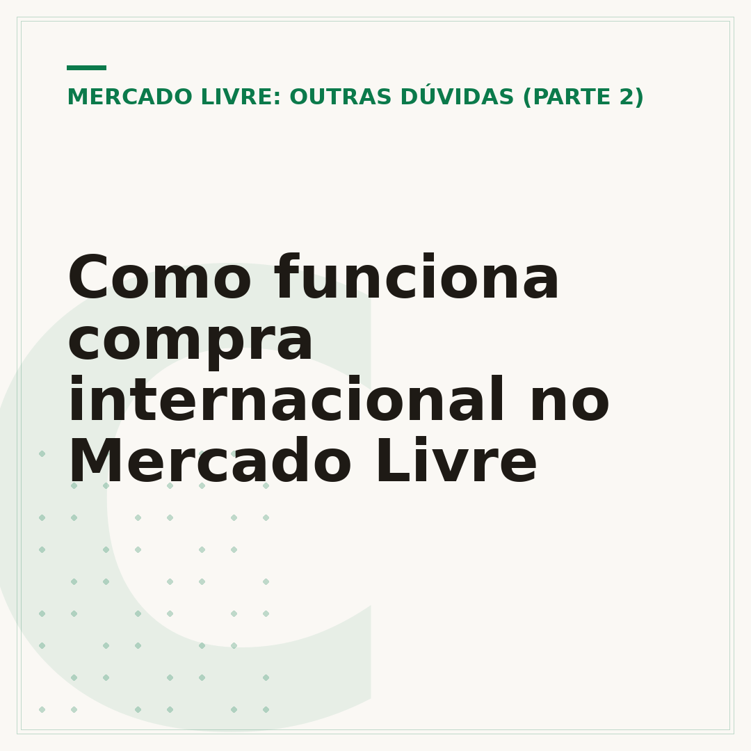 Como funciona compra internacional no Mercado Livre