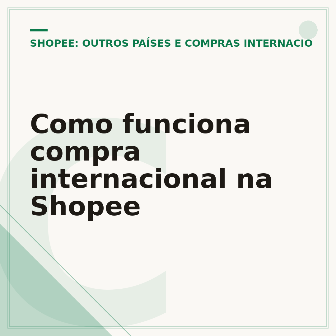 Como funciona compra internacional na Shopee