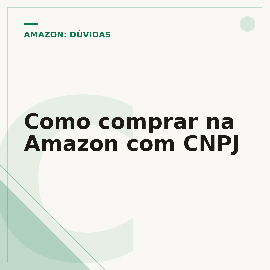 Como comprar na Amazon com CNPJ