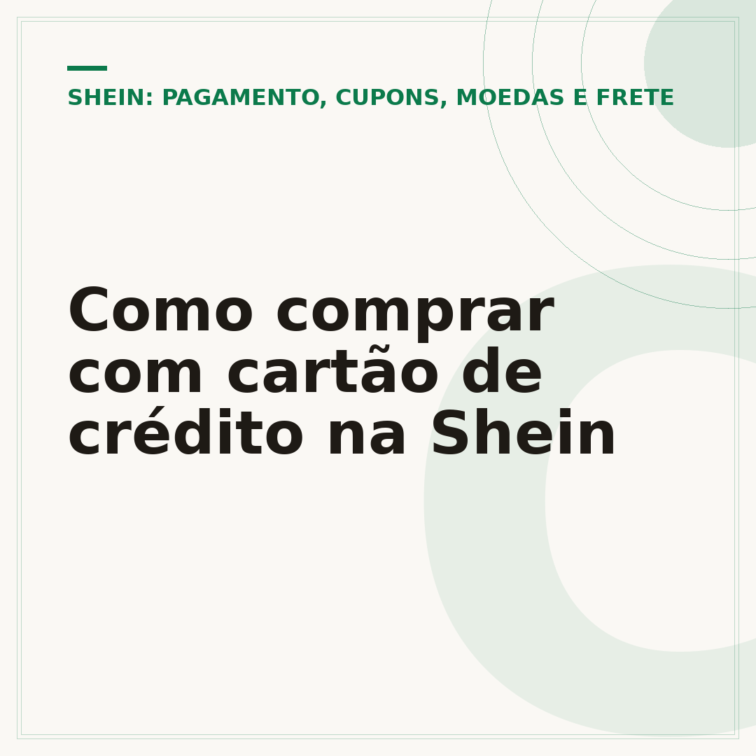 Como comprar com cartão de crédito na Shein