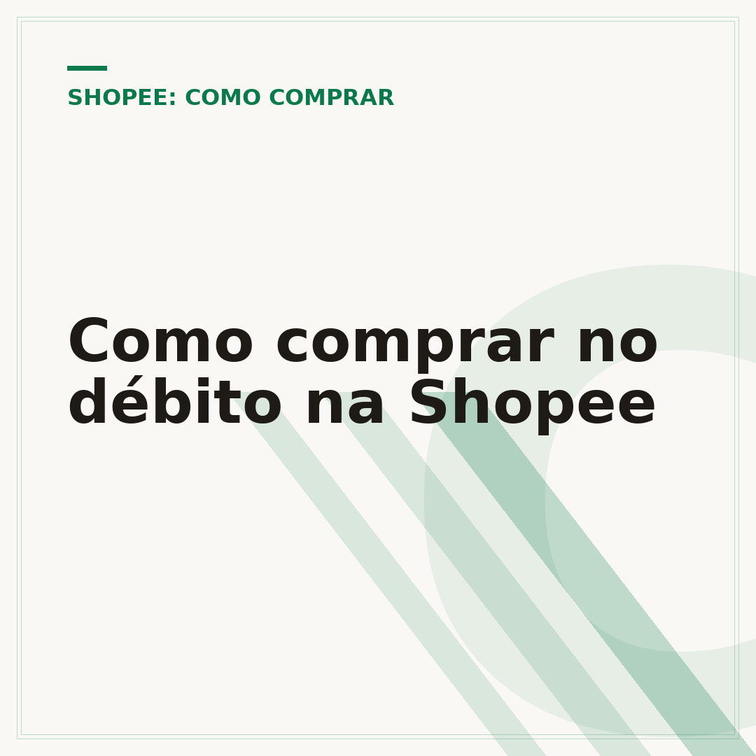 Como comprar no débito na Shopee
