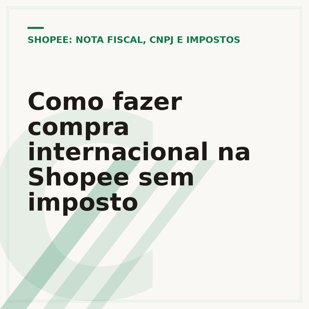 Como fazer compra internacional na Shopee sem imposto