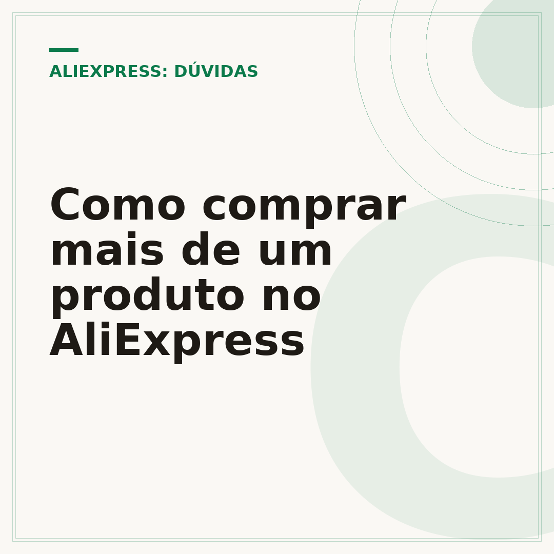 Como comprar mais de um produto no AliExpress
