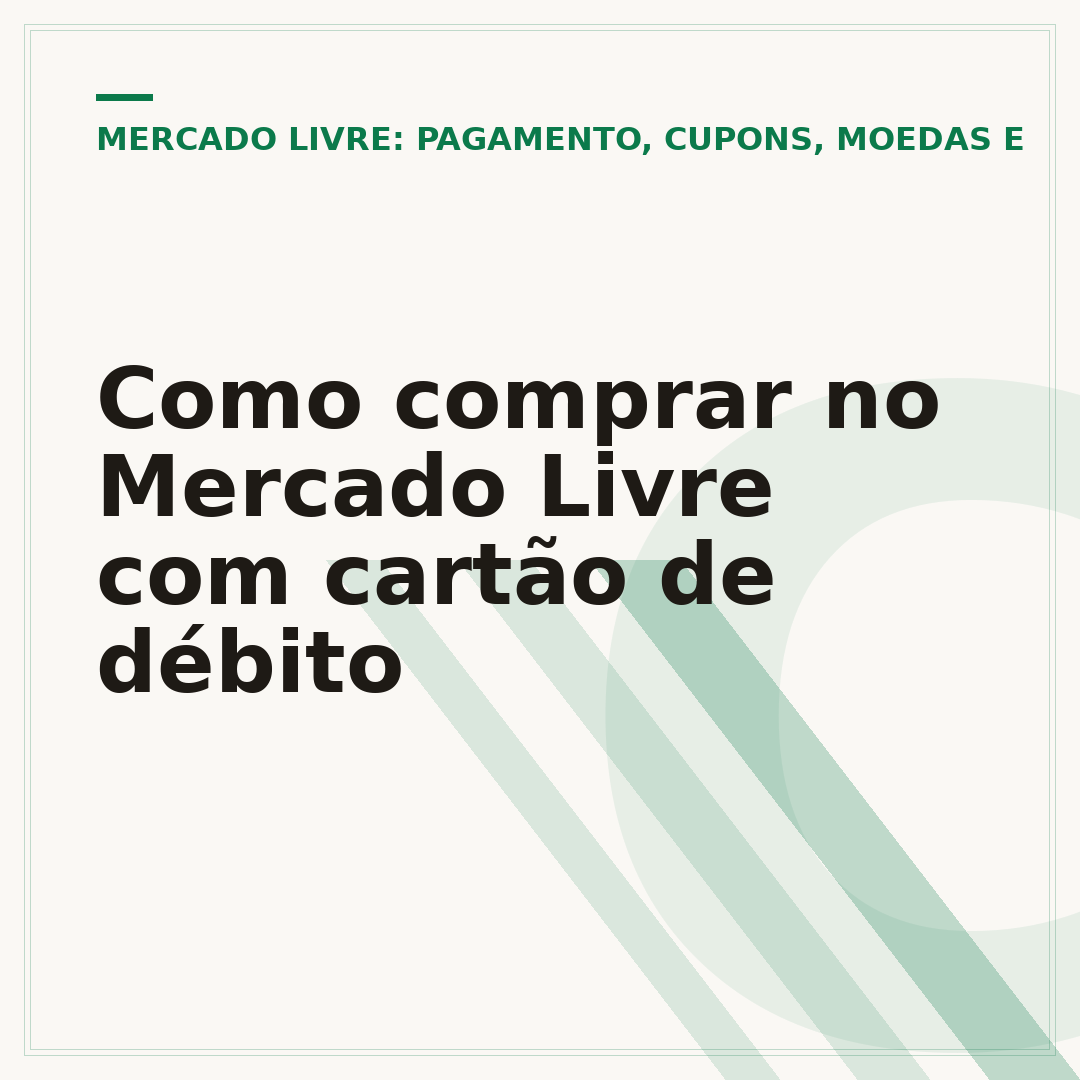 Como comprar no Mercado Livre com cartão de débito