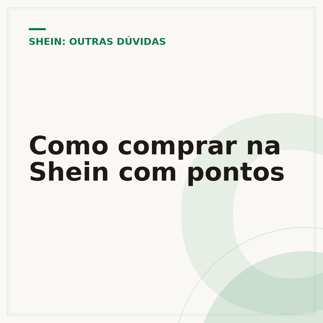 Como comprar na Shein com pontos