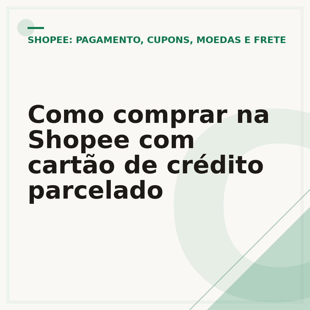 Como comprar na Shopee com cartão de crédito parcelado