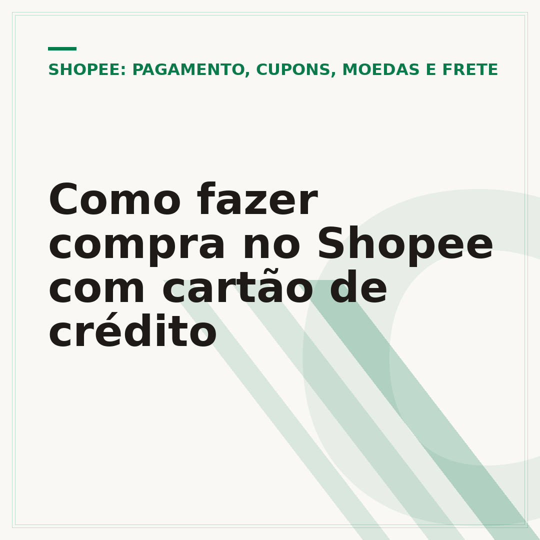 Como fazer compra no Shopee com cartão de crédito