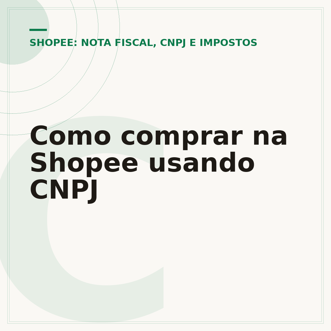 Como comprar na Shopee usando CNPJ