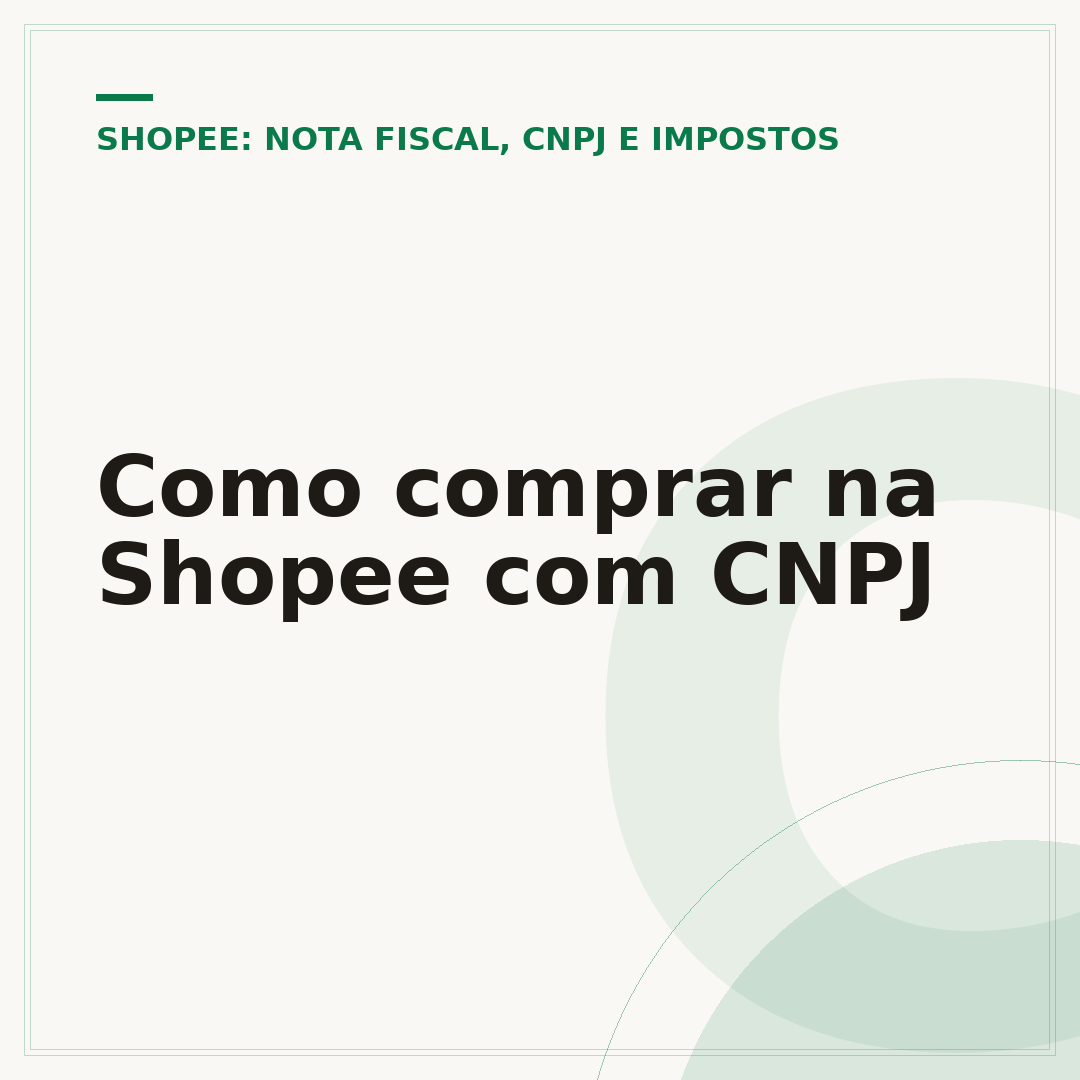 Como comprar na Shopee com CNPJ