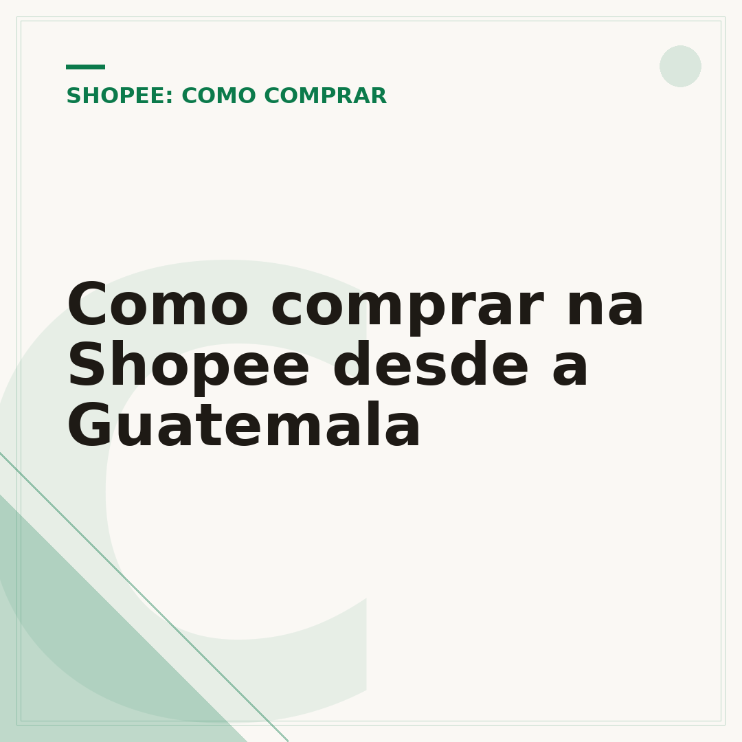 Como comprar na Shopee desde a Guatemala