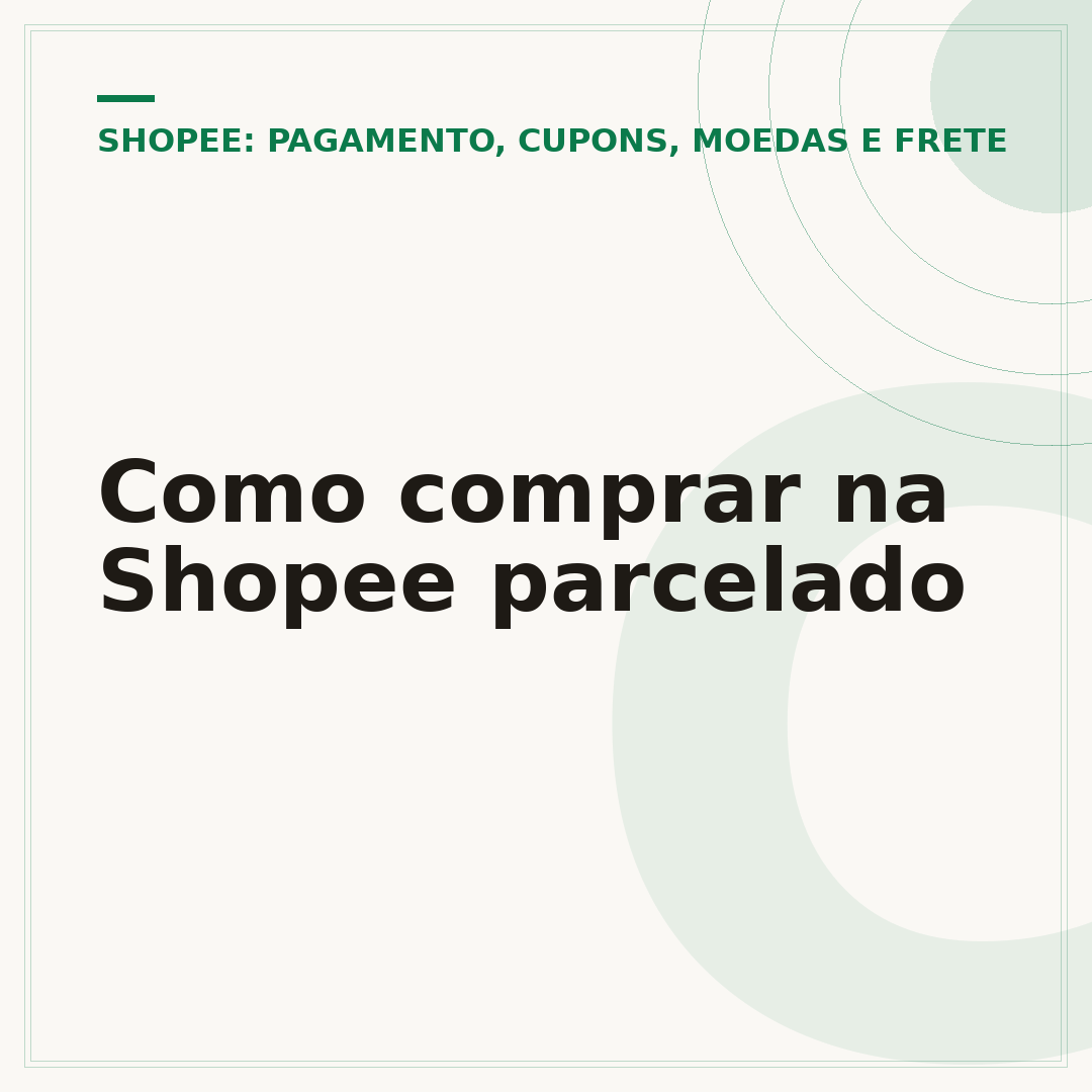 Como comprar na Shopee parcelado