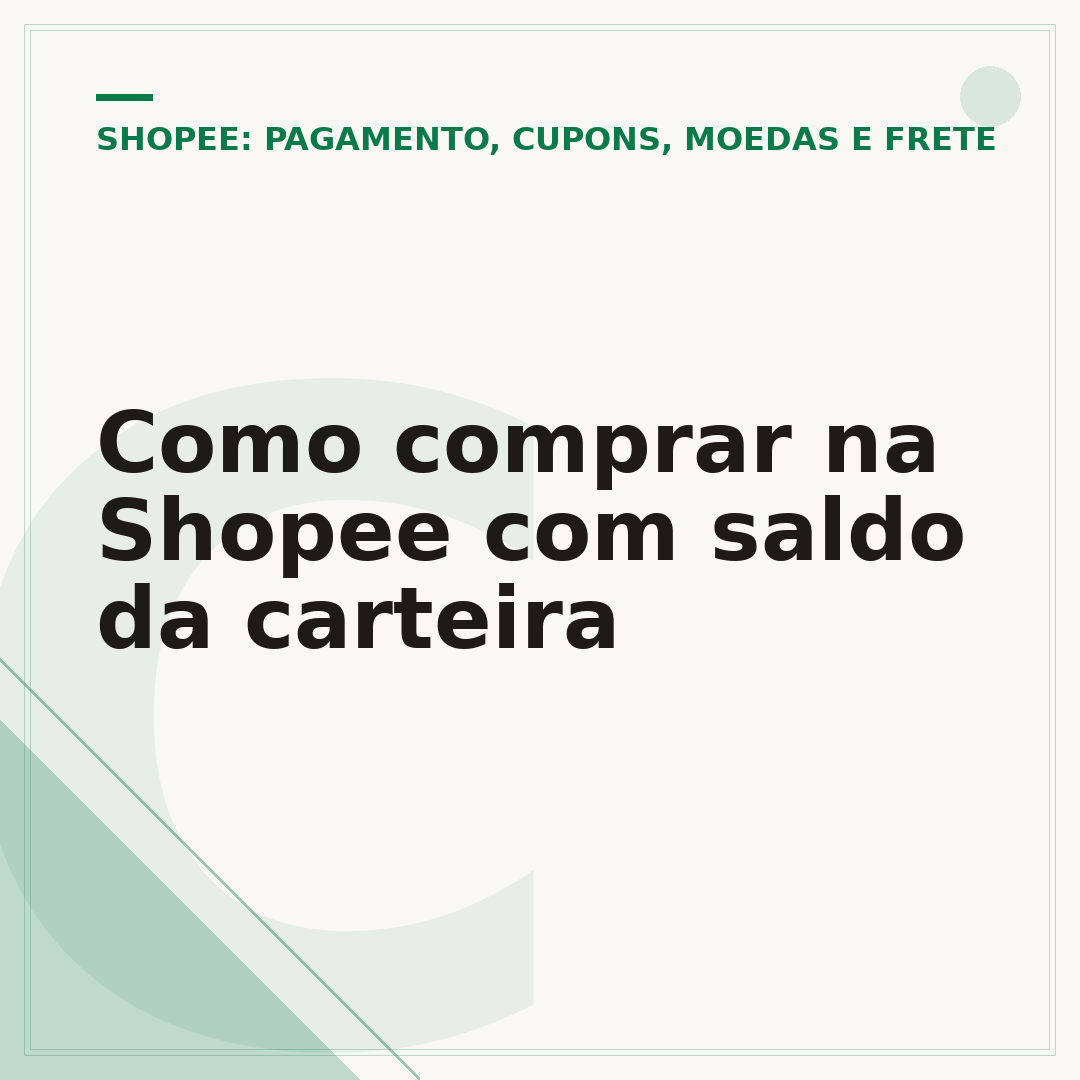 Como comprar na Shopee com saldo da carteira