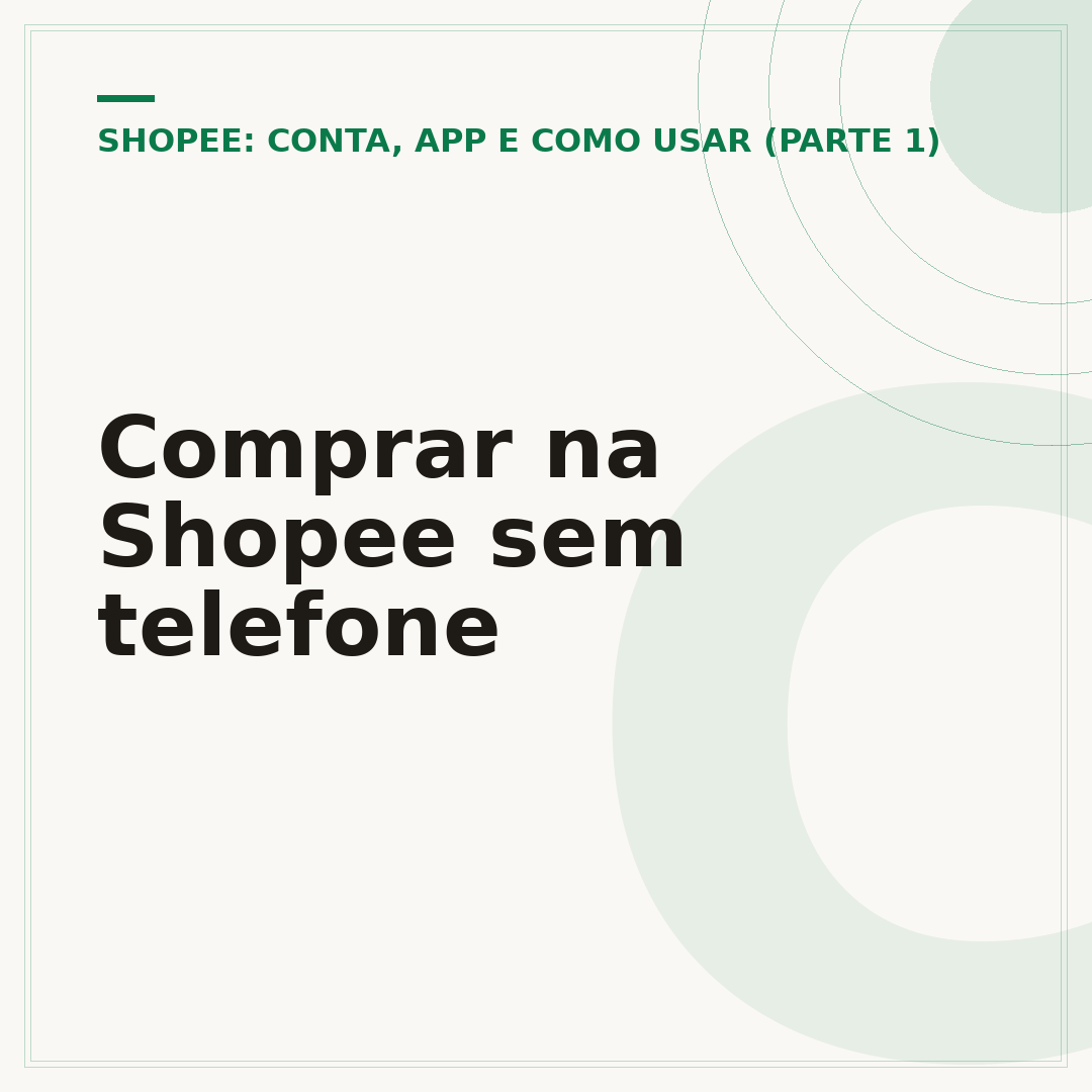 Comprar na Shopee sem telefone
