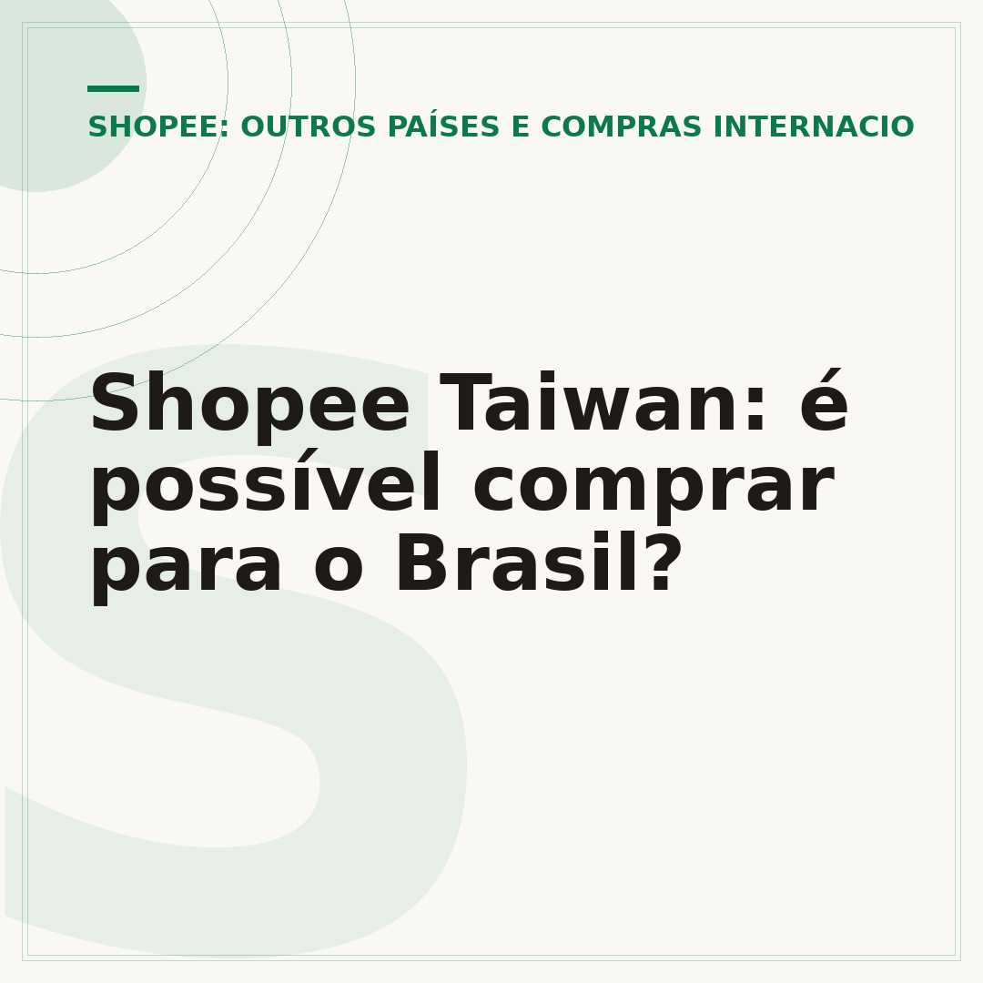 Shopee Taiwan: é possível comprar para o Brasil?