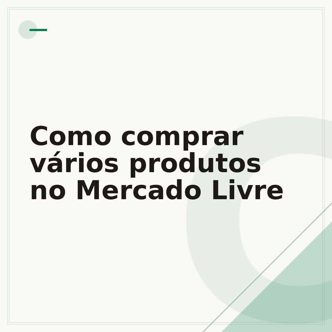 Como comprar vários produtos no Mercado Livre