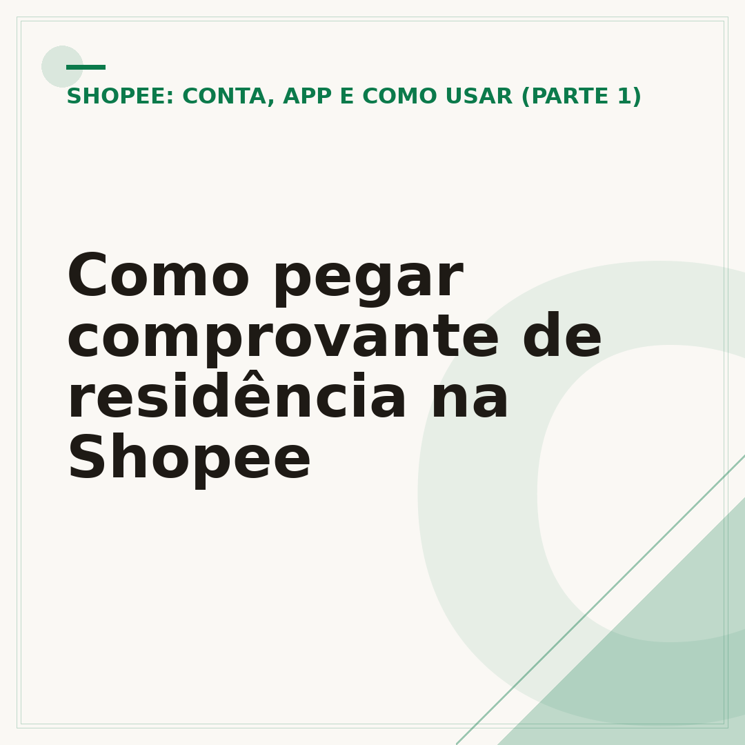 Como pegar comprovante de residência na Shopee