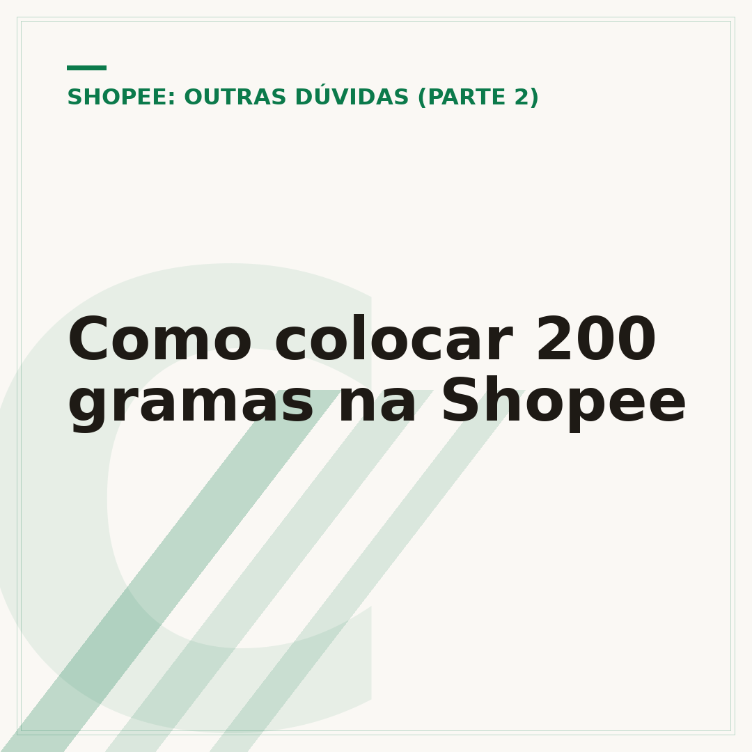 Como colocar 200 gramas na Shopee