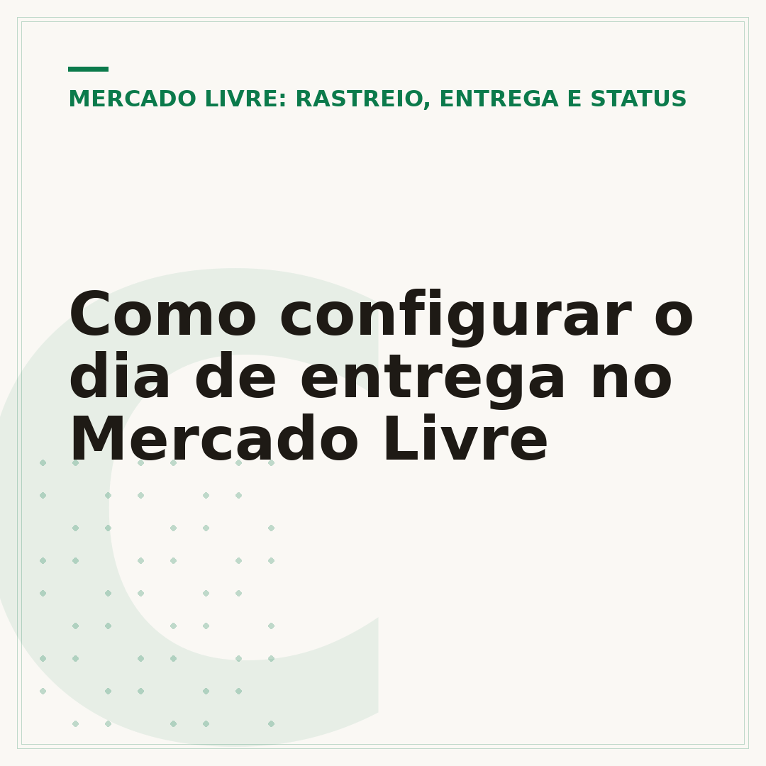 Como configurar o dia de entrega no Mercado Livre