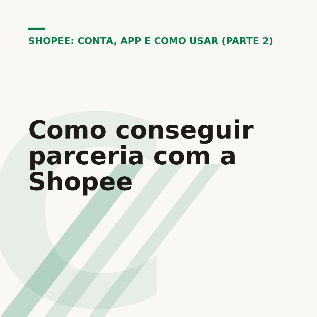 Como conseguir parceria com a Shopee