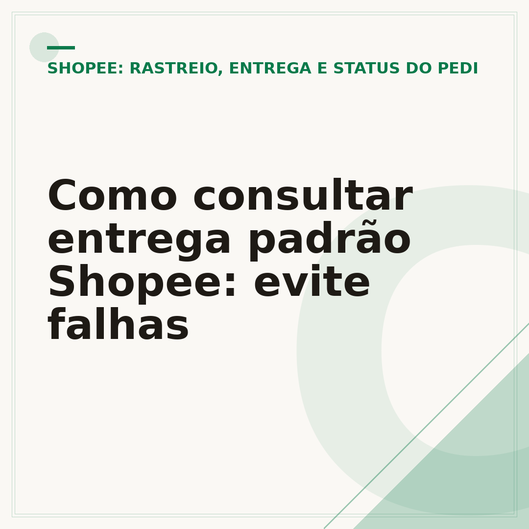 Como consultar entrega padrão Shopee: evite falhas