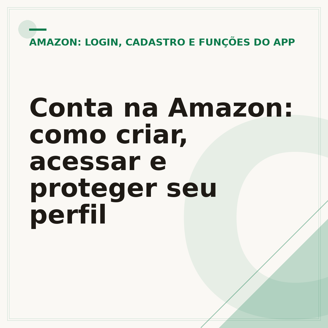 Conta na Amazon: como criar, acessar e proteger seu perfil
