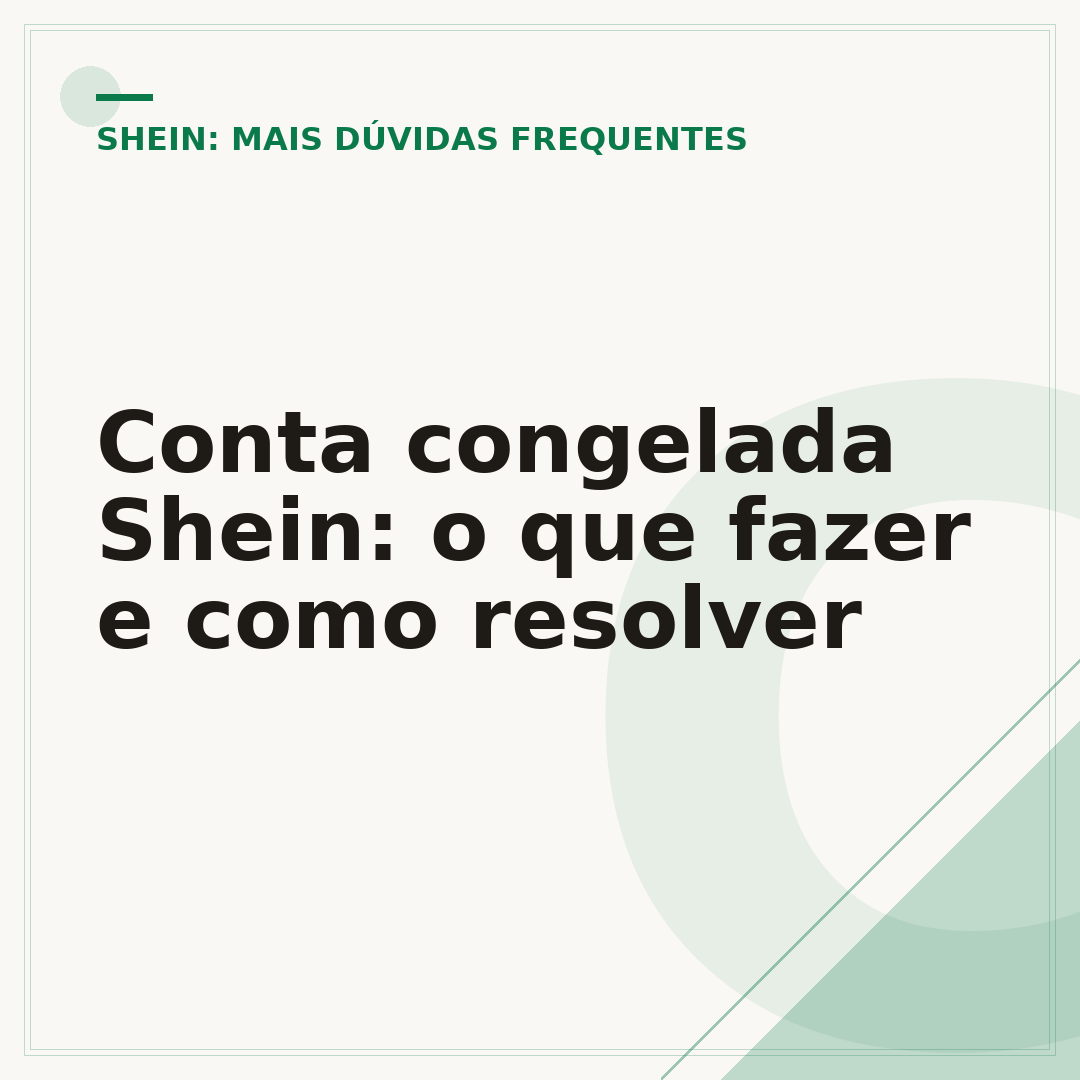 Conta congelada Shein: o que fazer e como resolver