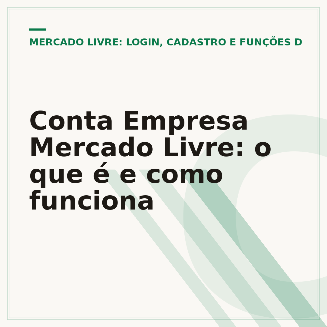 Conta Empresa Mercado Livre: o que é e como funciona