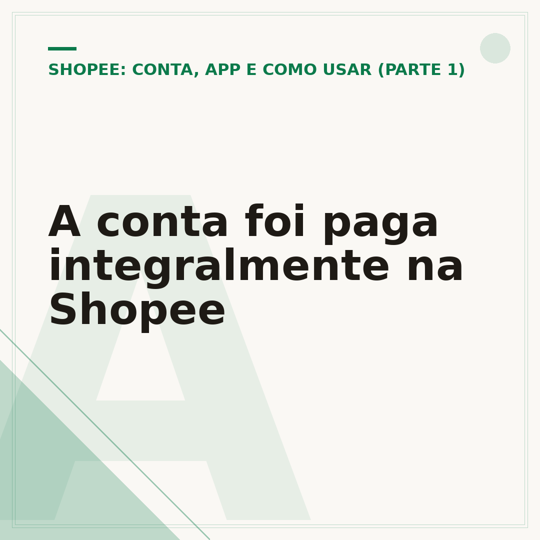 A conta foi paga integralmente na Shopee