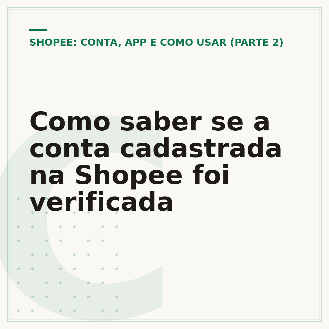 Como saber se a conta cadastrada na Shopee foi verificada