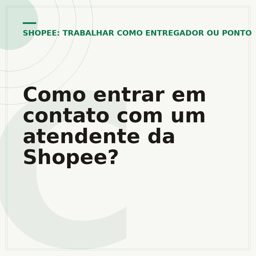 Como entrar em contato com um atendente da Shopee?