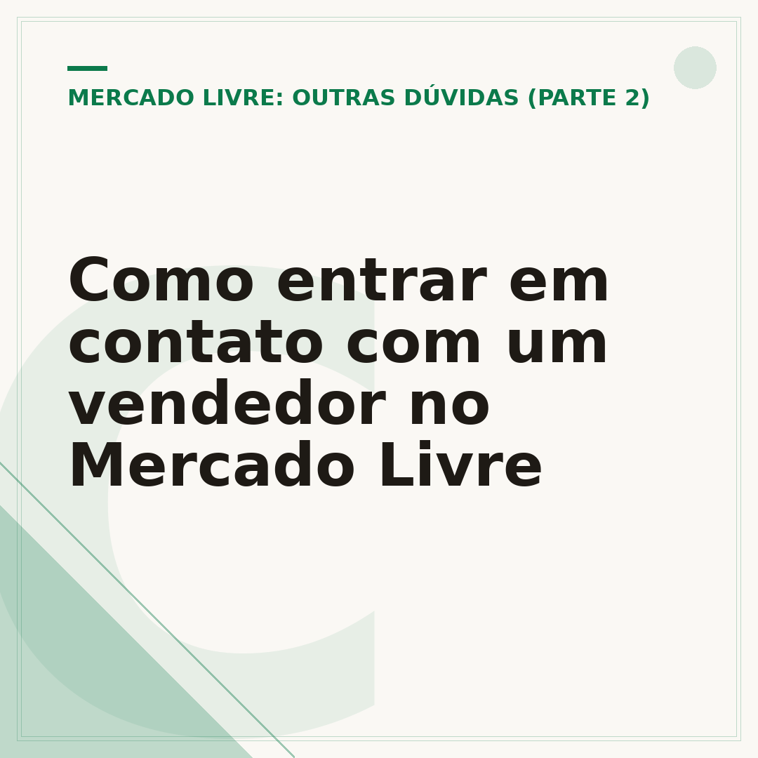 Como entrar em contato com um vendedor no Mercado Livre